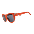 Orange Glam G Polarized sunglasses with cherry stem and tongue detail, stylish accessories by Rare Air Discs.