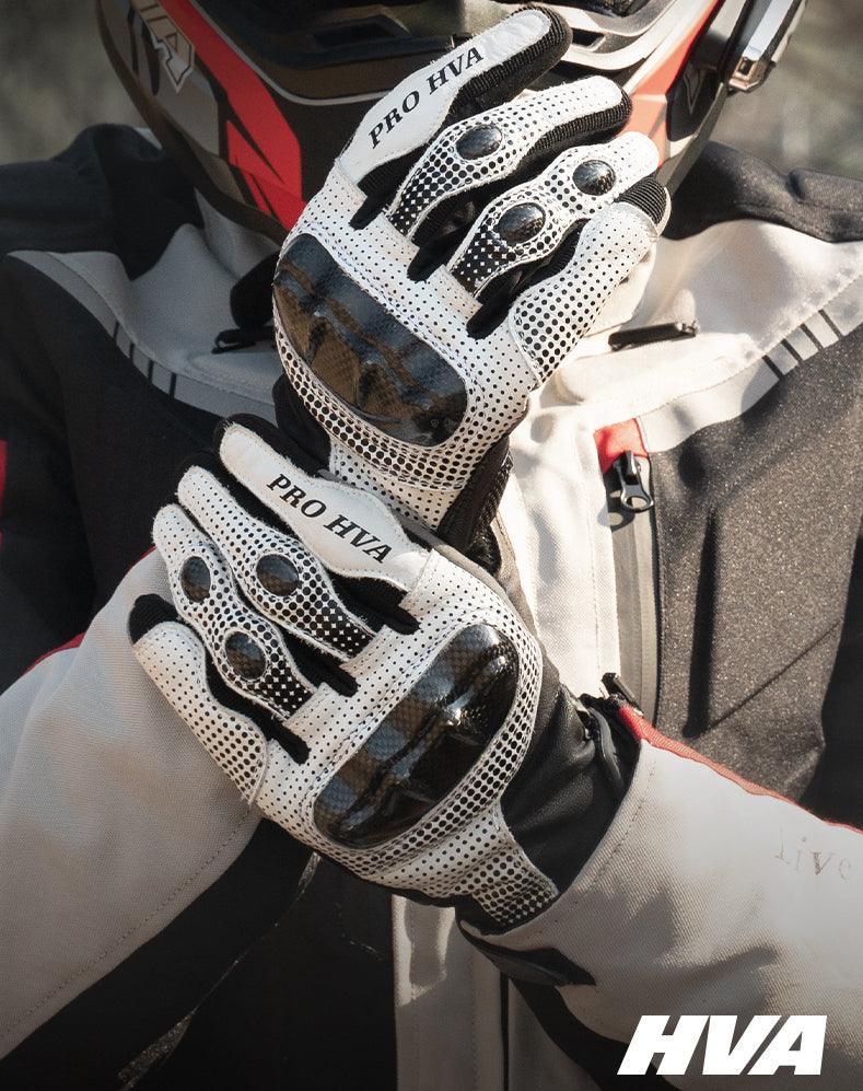 Bean's Moto Booth HVA™Tactical all-season motorcycle riding gloves with reinforced palms and adjustable wrist straps.