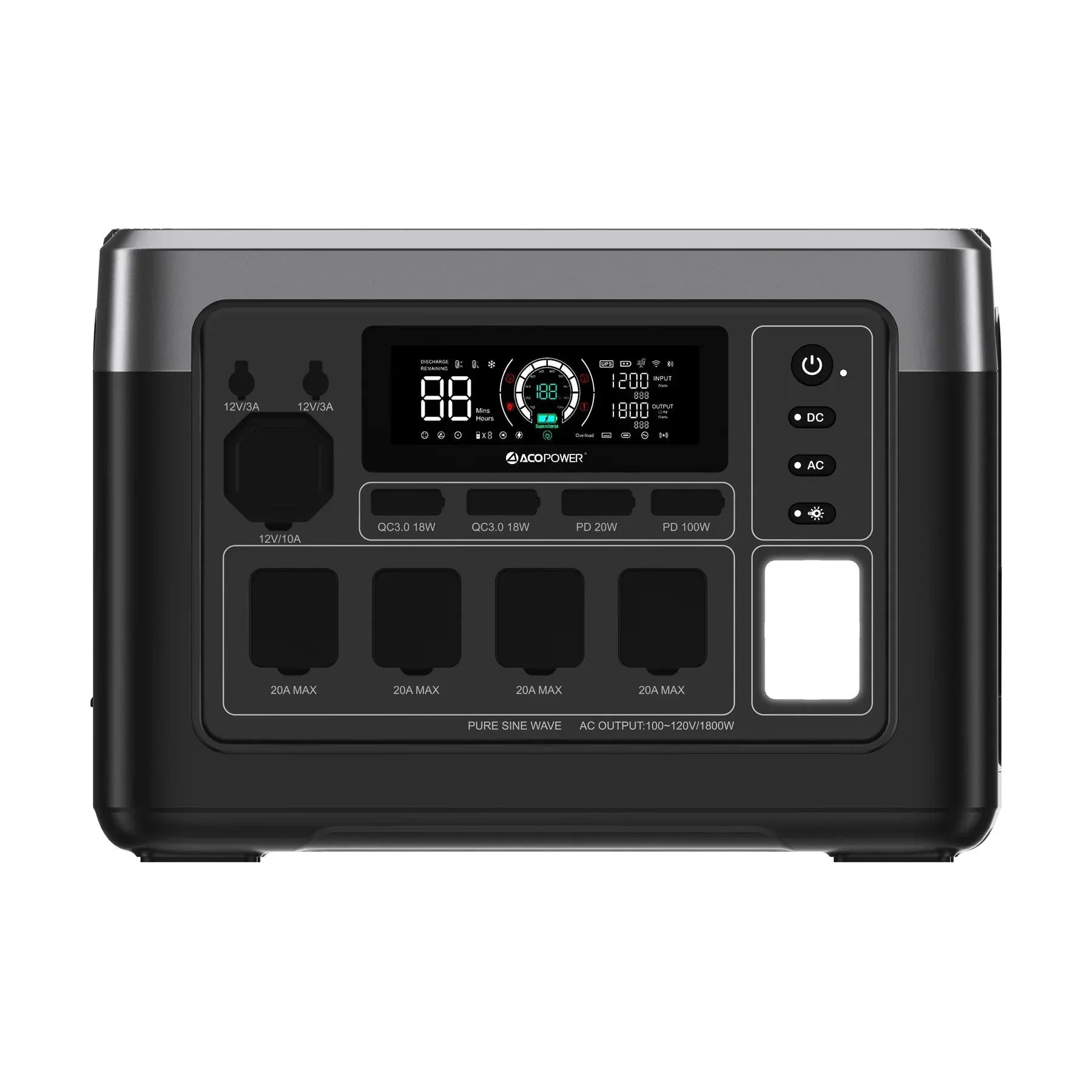 ACOPOWER P1000 PLUS Portable Power Station 1800W/1024Wh - We The Collective