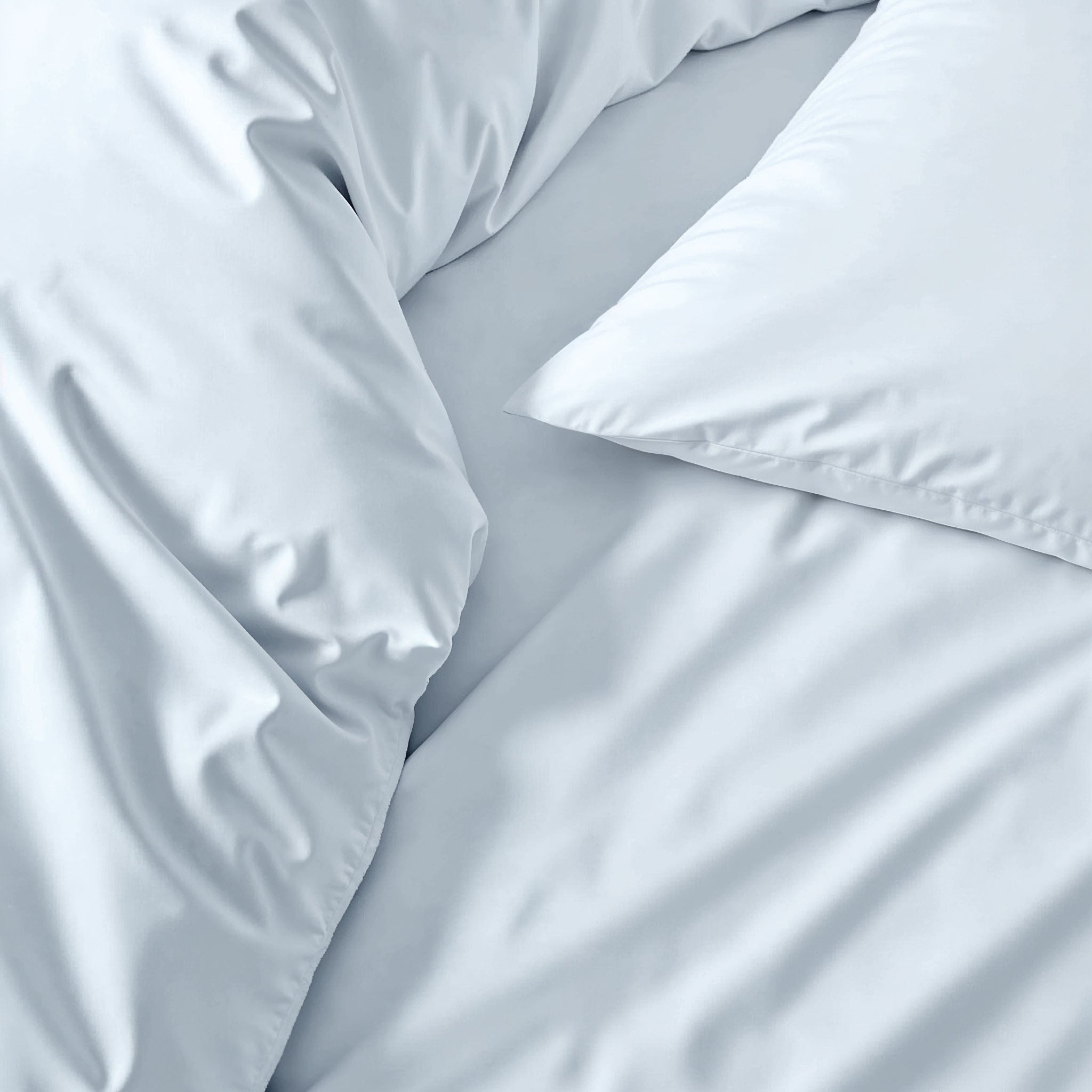 Elegant Luxe Australian Sateen Duvet Cover by Italic, showcasing smooth, silky fabric and a sophisticated bed setting.