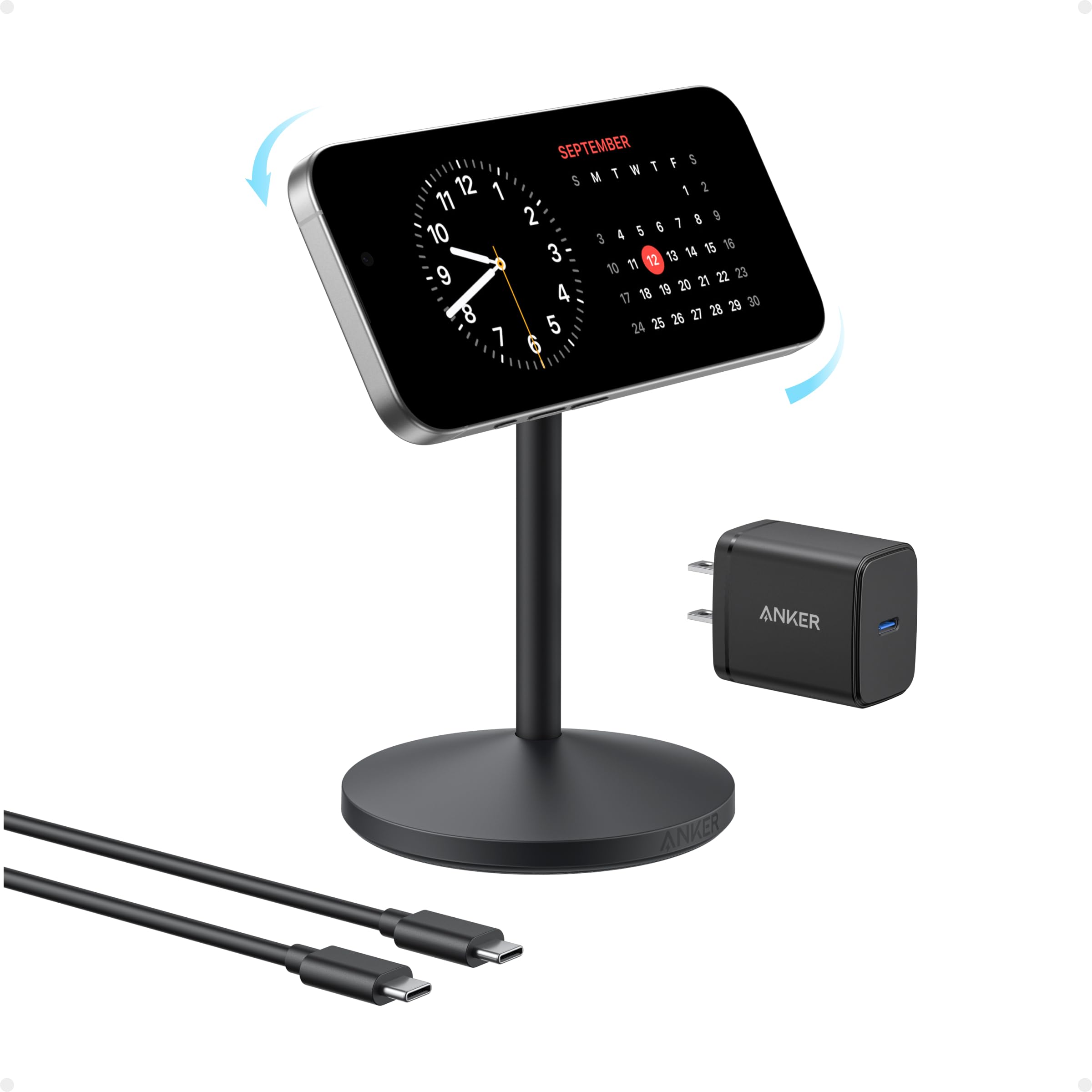 Anker MagGo Wireless Charger (Stand) with Adapter and Cable BOA - We The Collective