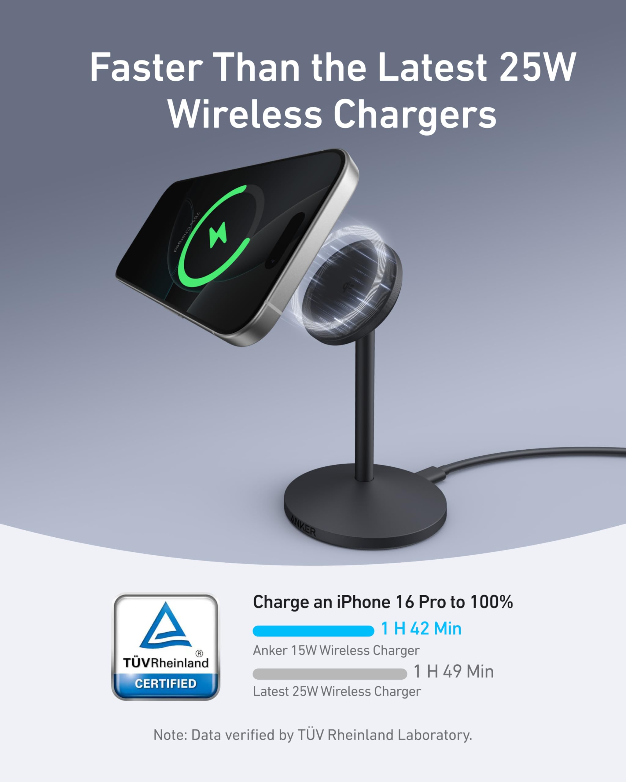 Anker MagGo Wireless Charger (Stand) with Adapter and Cable BOA - We The Collective