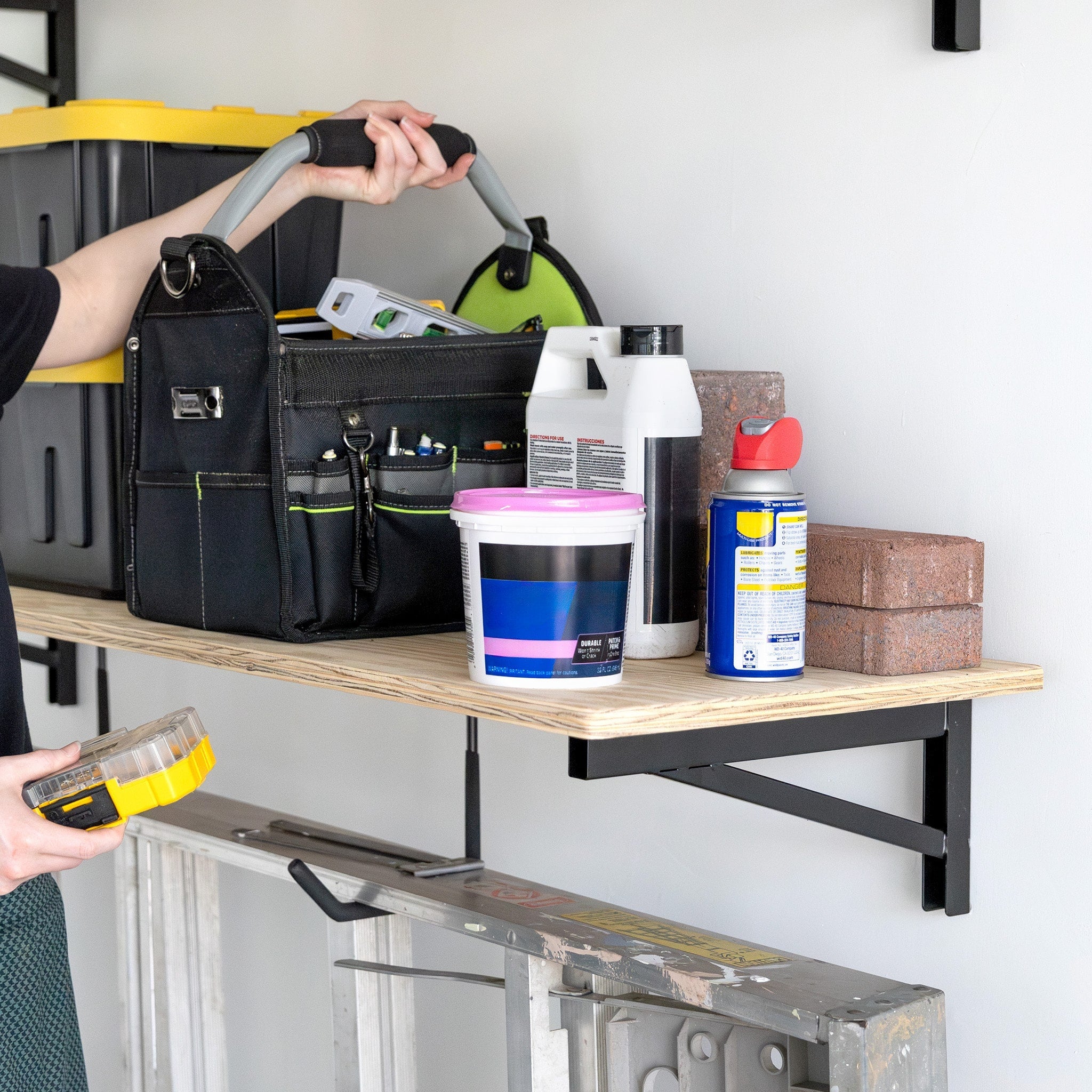 1' x 4' DIY Wall Shelf Brackets | Heavy Duty Garage Wall Shelves - OVERLANDERS Outfitter