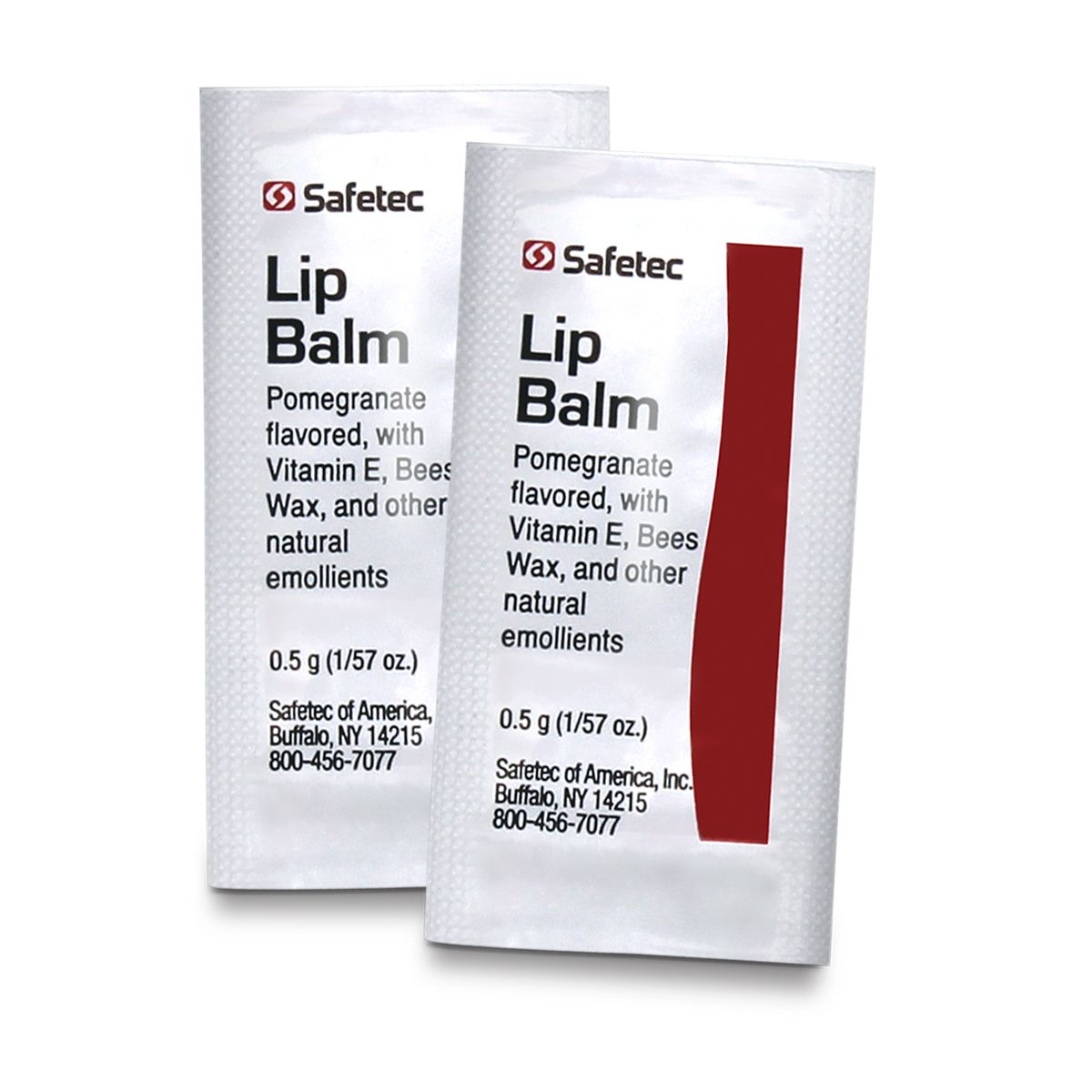 Alpenglow Readiness Supply lip balm in 0.5g pouches, displayed in a group for first aid supplies.