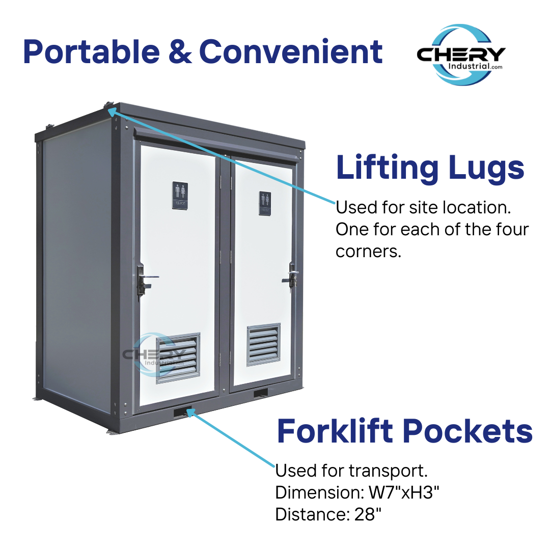 2 Private Toilet Stalls Portable Restroom - OVERLANDERS Outfitter