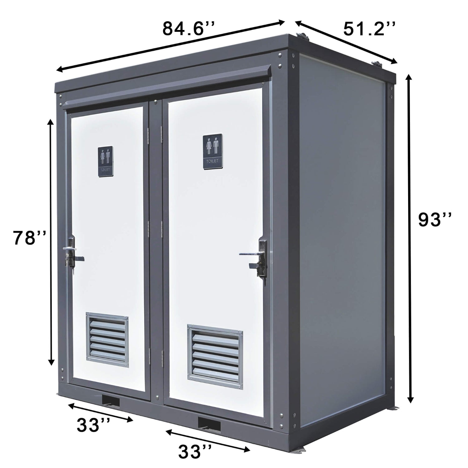 2 Private Toilet Stalls Portable Restroom - OVERLANDERS Outfitter