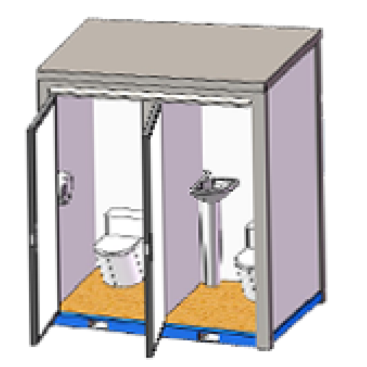 2 Private Toilet Stalls Portable Restroom - OVERLANDERS Outfitter