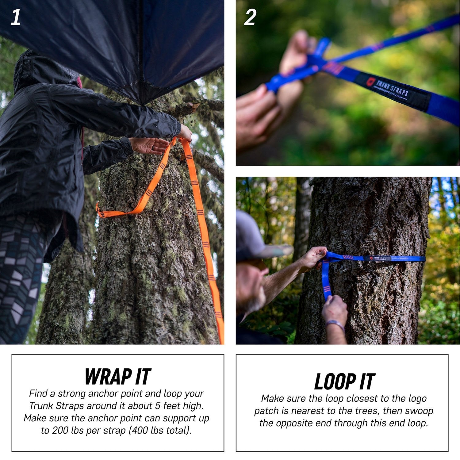 Trunk Straps - Hammock Suspension Straps - We The Collective