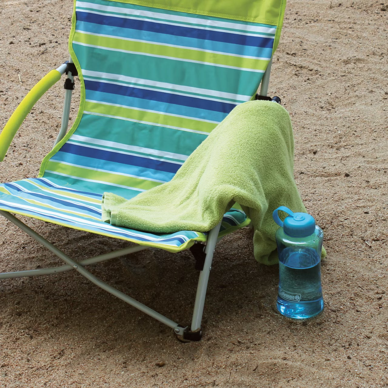 Coleman Utopia Breeze Beach Sling Chair - Yellow/Blue - OVERLANDERS Outfitter