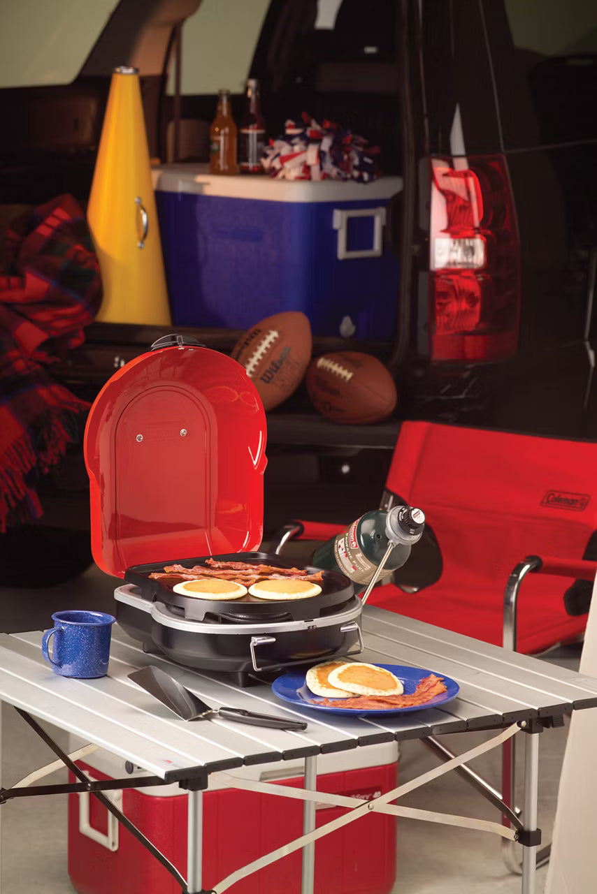 Coleman Fold N Go+ Propane Grill - Red - OVERLANDERS Outfitter