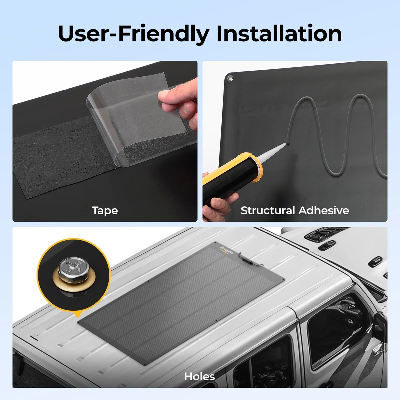 12V/24V 200W Arch Pro N-Type TOPCon Solar Panel With Tape - OVERLANDERS Outfitter