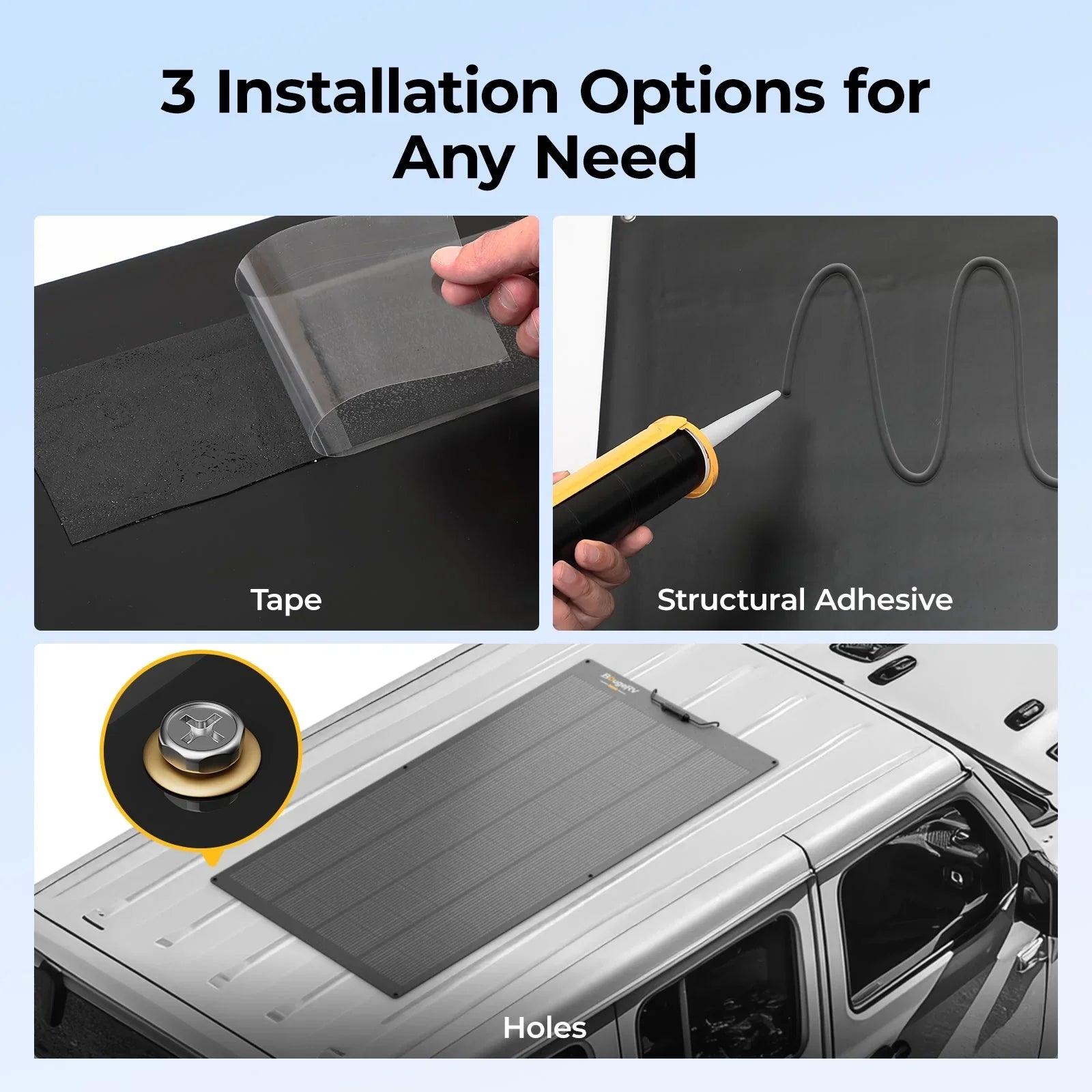 BougeRV 12V 400 Watt Arch Pro Solar System Kit - OVERLANDERS Outfitter