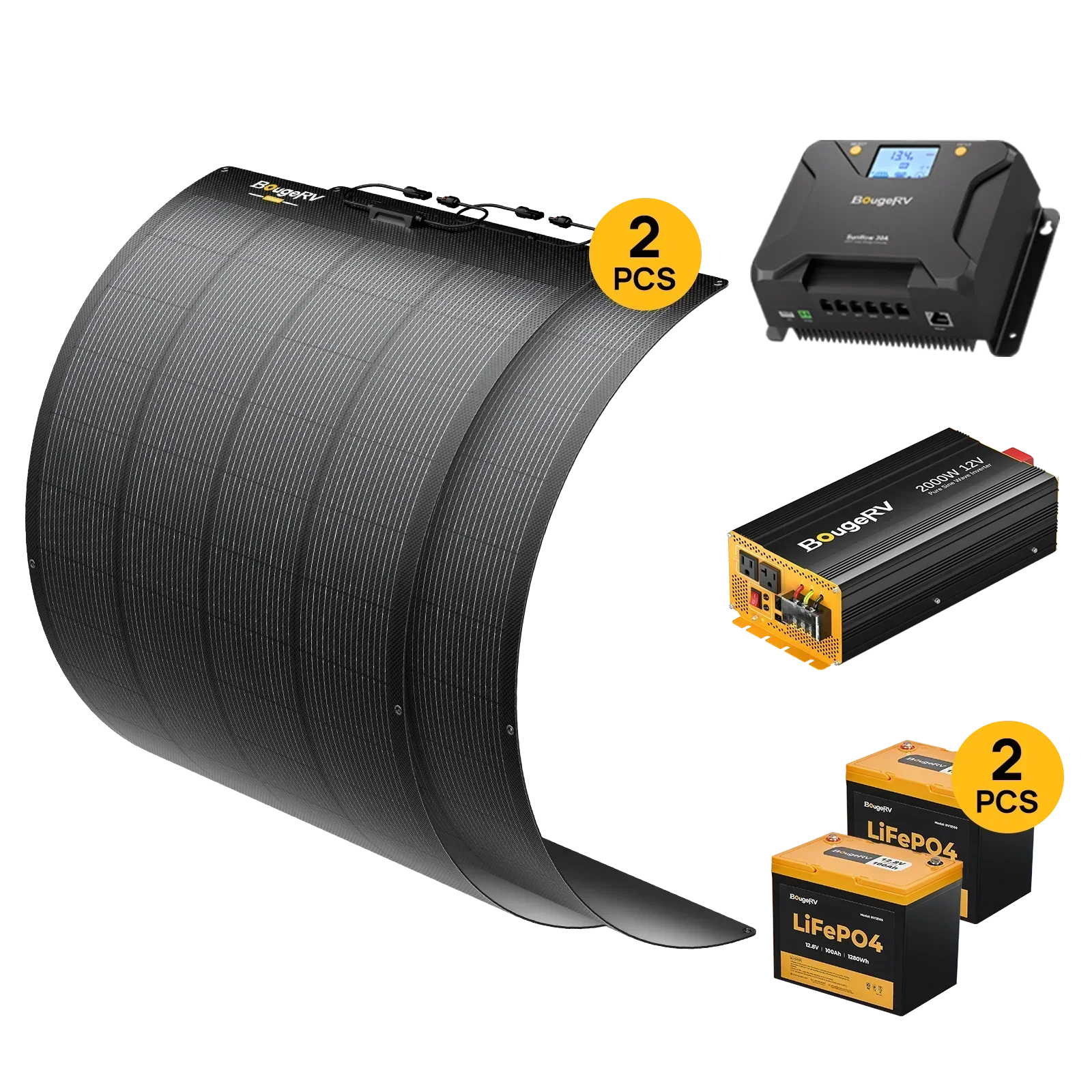BougeRV 12V 400 Watt Arch Pro Solar System Kit - OVERLANDERS Outfitter