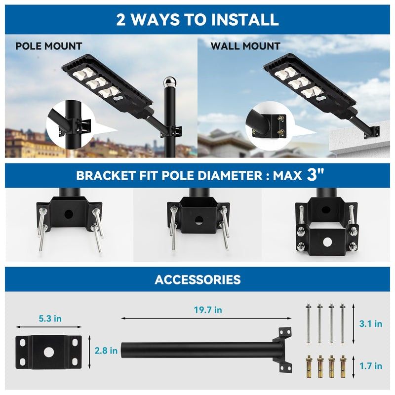 60W 90W 120W Solar Street Light -ES04 Series - OVERLANDERS Outfitter
