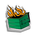 Dumpster Fire Hard Hat Decal - OVERLANDERS Outfitter