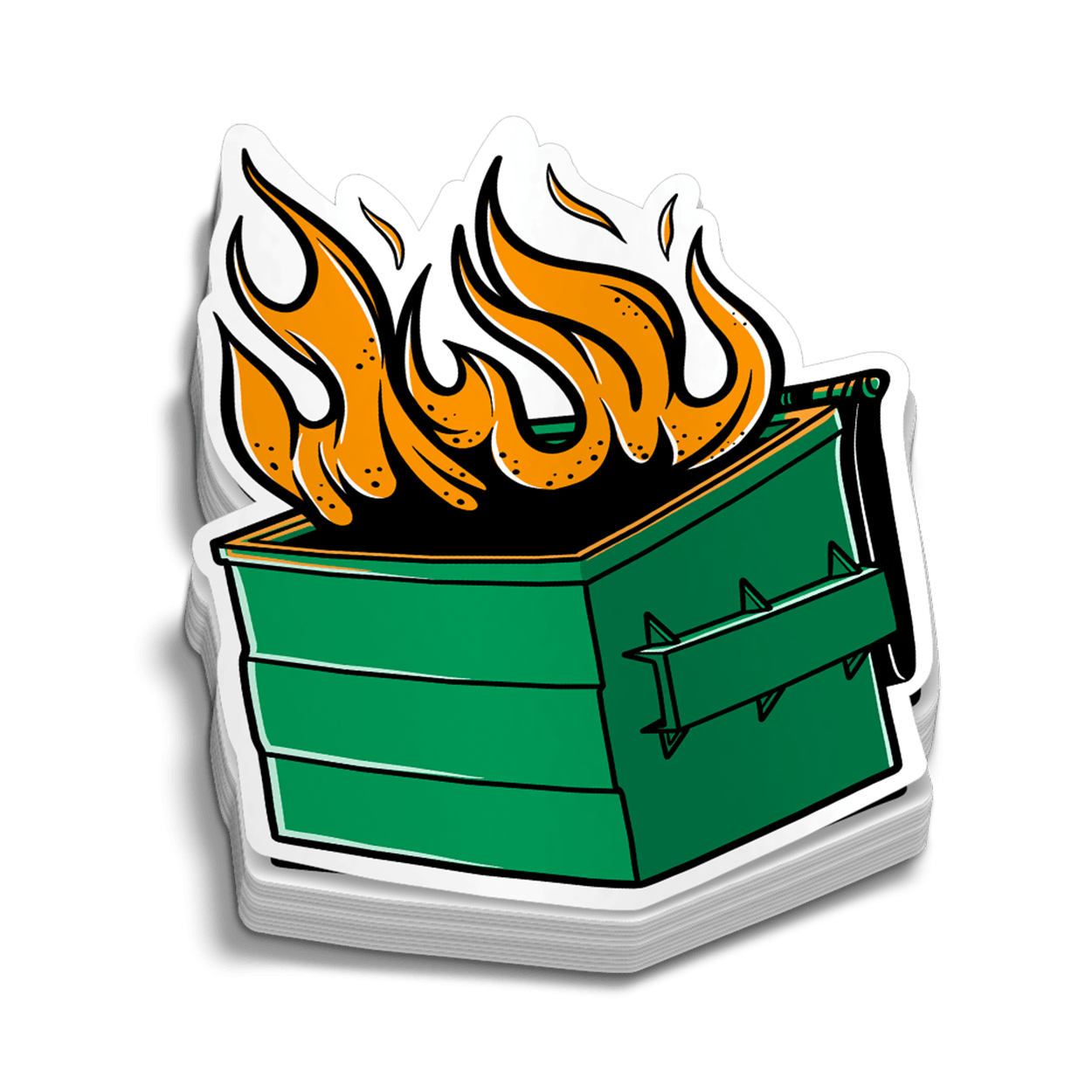 Dumpster Fire Hard Hat Decal - OVERLANDERS Outfitter
