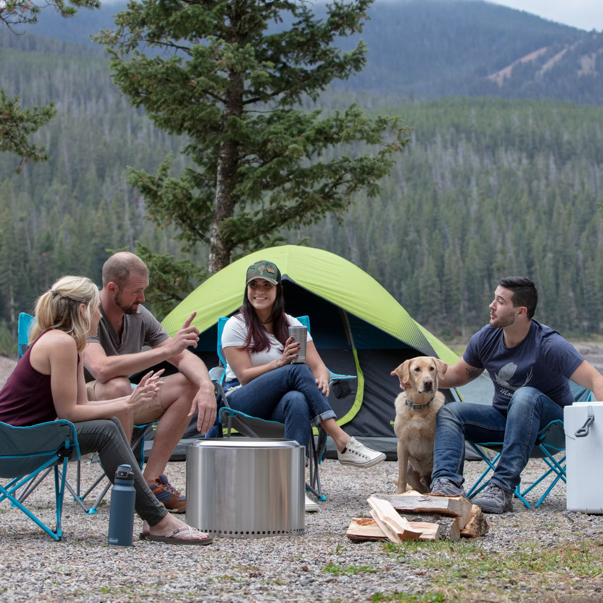 Coleman Big and Tall Quad Camping Chair - Grey - OVERLANDERS Outfitter
