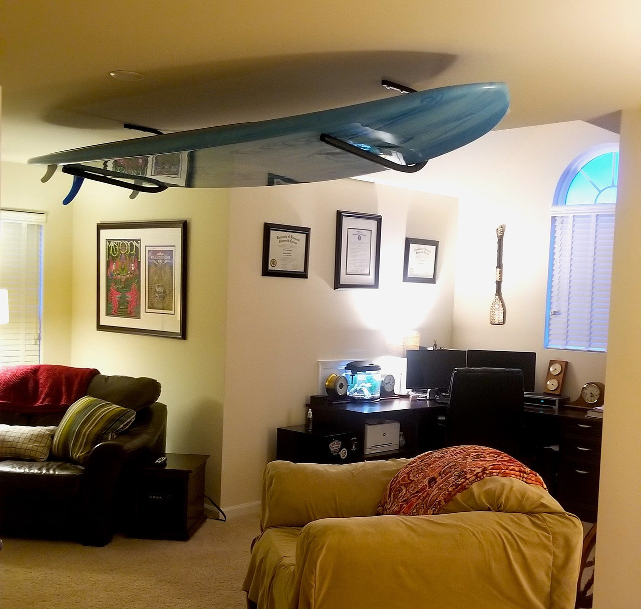 Hi-Port 1 | SUP Storage Ceiling and Wall Hooks | Holds 50 lbs - OVERLANDERS Outfitter