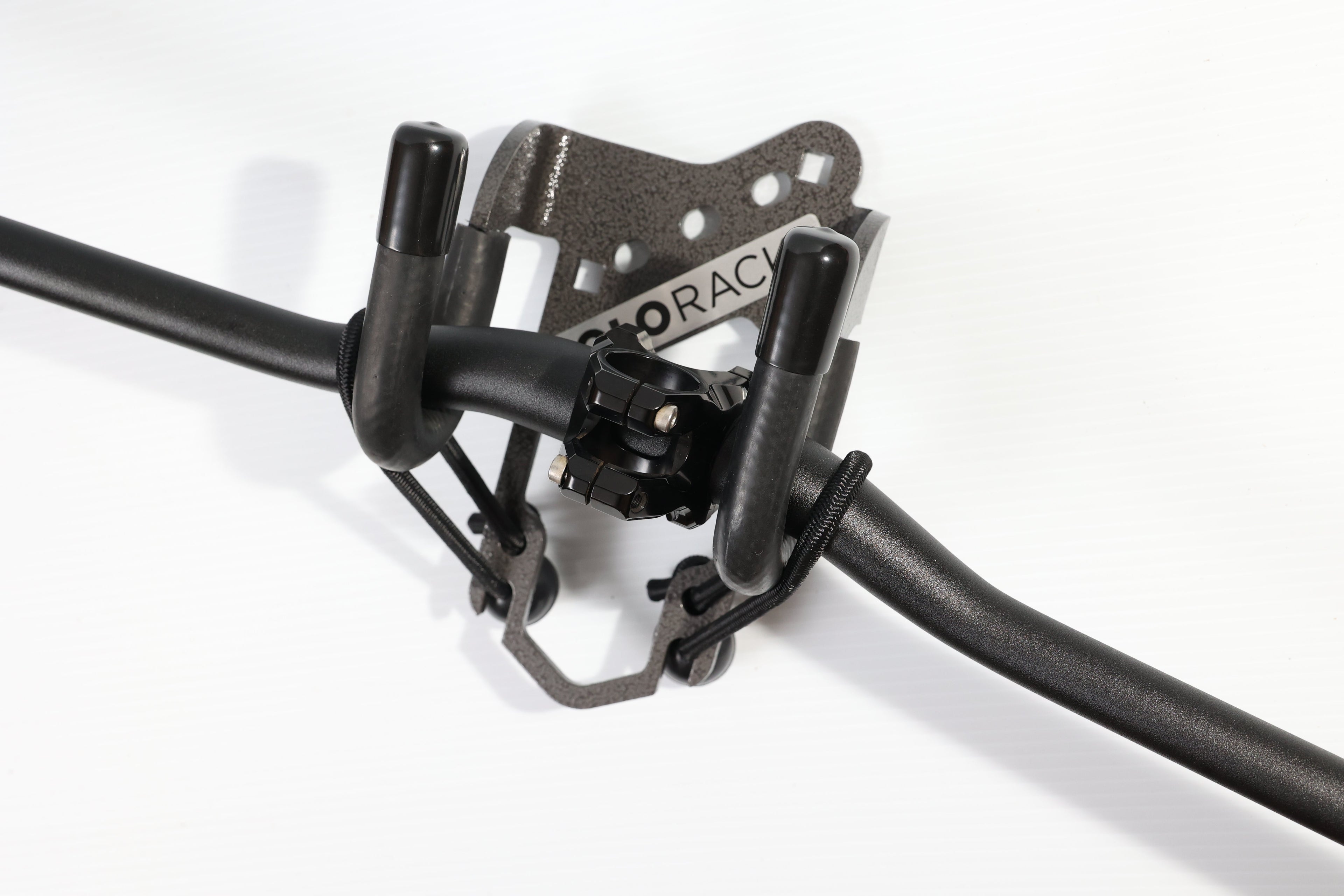 Lolo Racks L-track compatible single bike carrier DIY rack accessory with mounting hardware and adjustable support for secure bike transport.