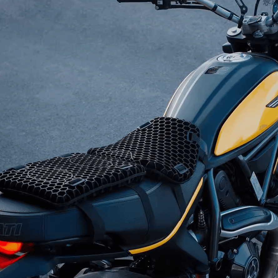 Motorcycle Honeycomb Technology Shock-Absorbing Breathable Seat Cushion - OVERLANDERS Outfitter