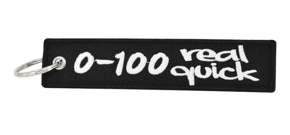 Embroidered motorcycle keychain decor by Bean's Moto Booth featuring detailed stitching and vibrant colors.