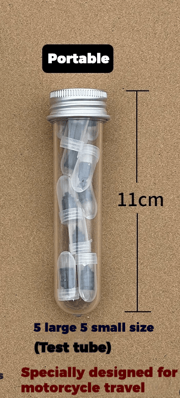 Portable motorcycle tire repair plug from Bean's Moto Booth, designed for quick on-the-go motorcycle tire fixes.