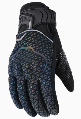 VEMAR™ Night Elf reflective motorcycle gloves with padded palms and adjustable straps for safe riding at night.