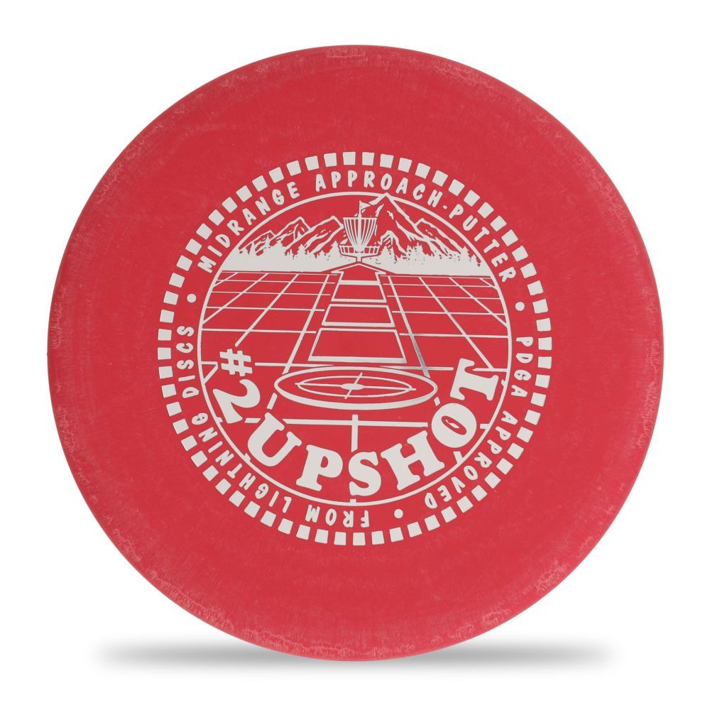 Gotta Go Gotta Throw Lightning Sure Grip #2 Upshot Putter golf disc with textured grip and bright design for accurate putting.