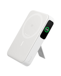Anker MagGo 10K Power Bank showing a sleek black portable charger with USB ports and magnetic attachment for smartphones