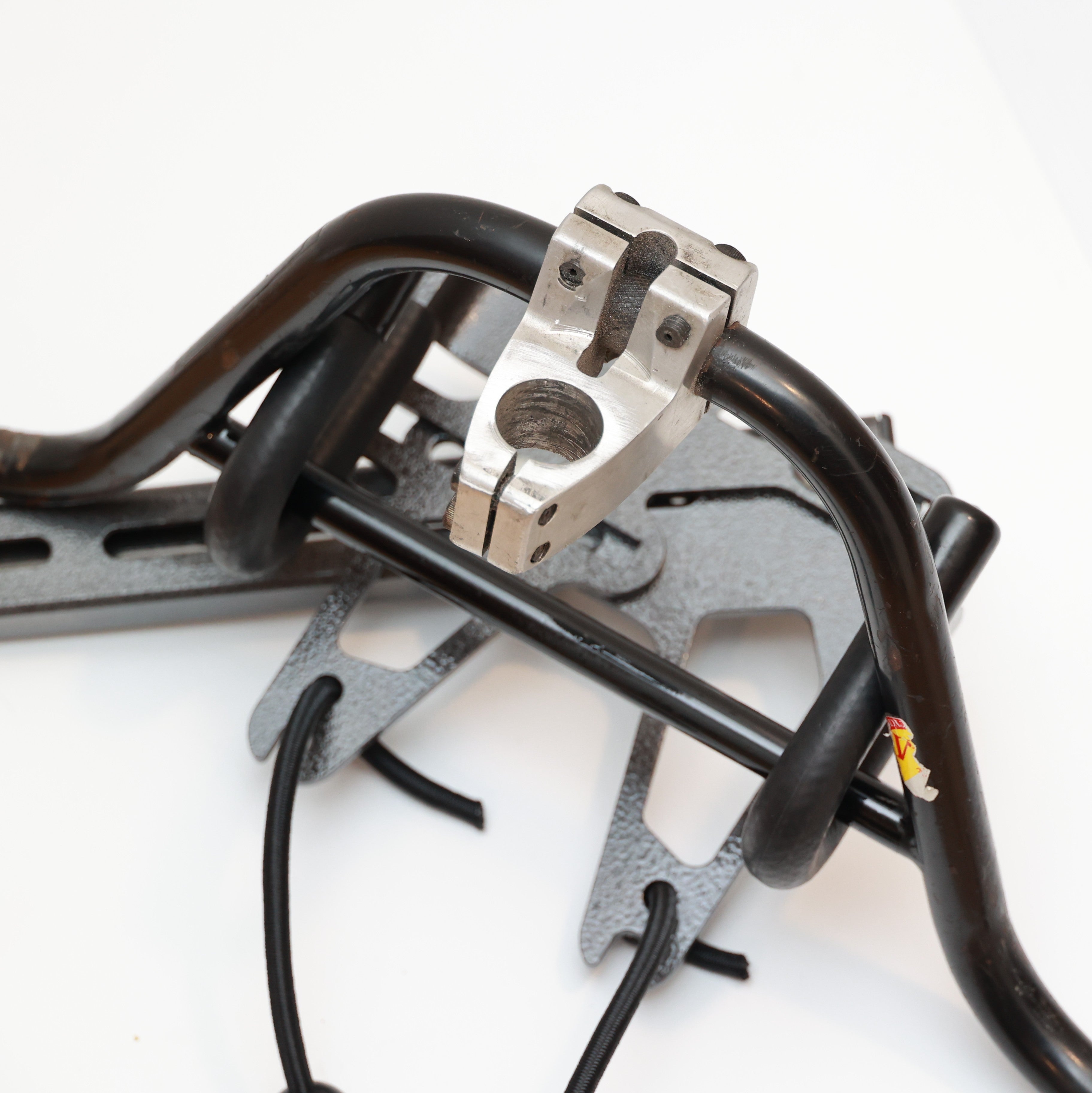 Lolo Racks DIY bike and e-bike compatible attachment carrier with mounting hardware and accessories for bike rack customization.