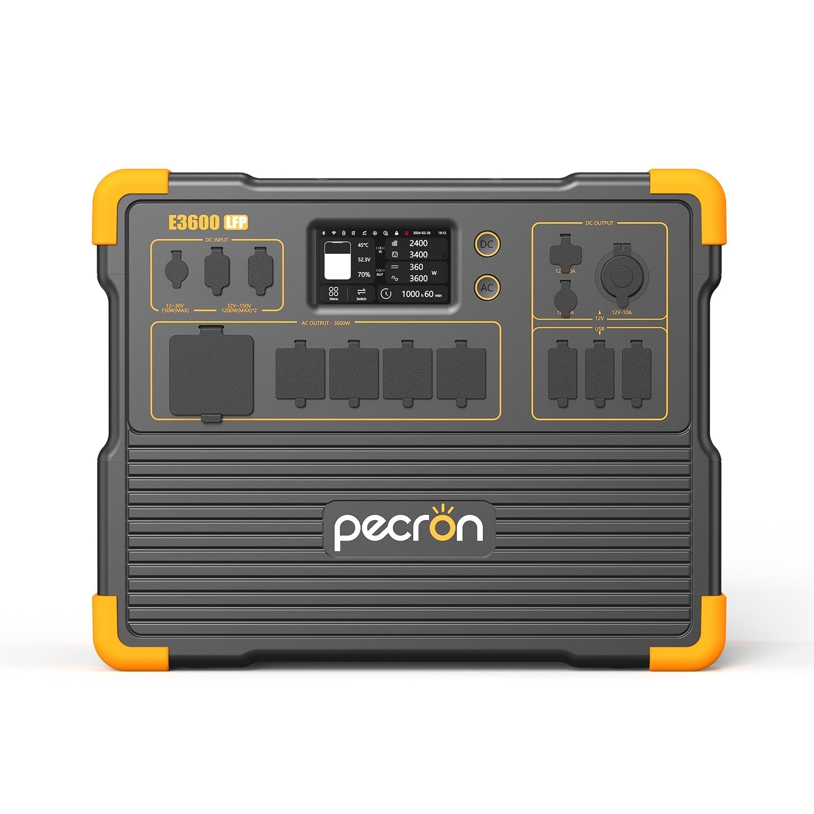 PECRON E3600LFP Portable Power Station 3600W 3072Wh - We The Collective