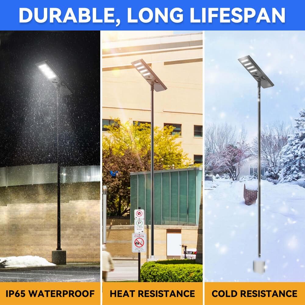 Commerical Solar Power LED Parking Lot Light - 2 Years Warranty - OVERLANDERS Outfitter