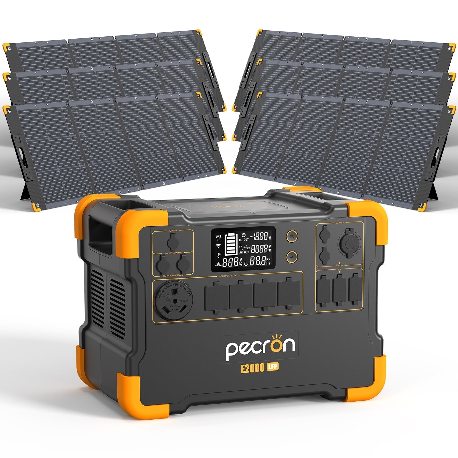 PECRON E2000LFP Expandable Portable Power Station 2000W 1920Wh - We The Collective