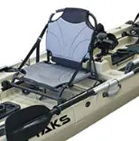 ReelYaks modular kayak middle expansion section shown on a kayak, allowing conversion from solo to tandem setup.
