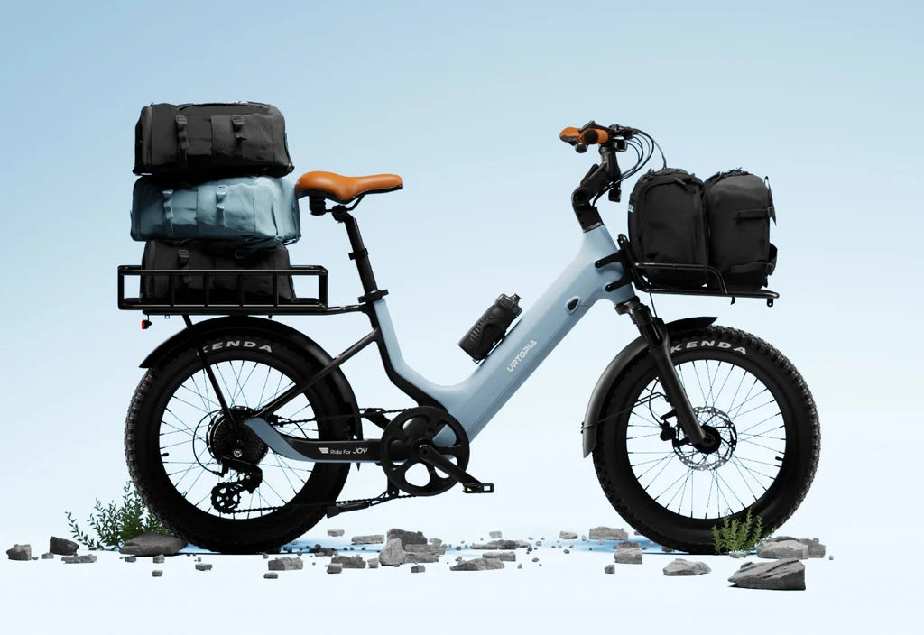 Rex E-Bikes Urtopia Joy Carbon E-Bike with sleek frame, electric motor, and modern design for urban commuting and leisure riding.
