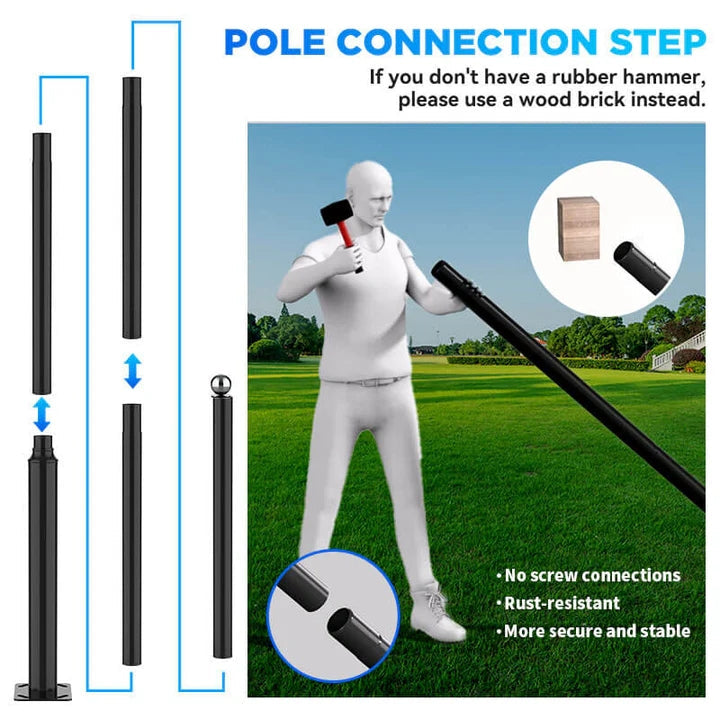 1500W solar street light with 20ft /16ft pole - OVERLANDERS Outfitter