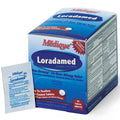 Non-drowsy Loradamed medicine box with 50 tablets, designed for effective relief, from Quakekits.com.