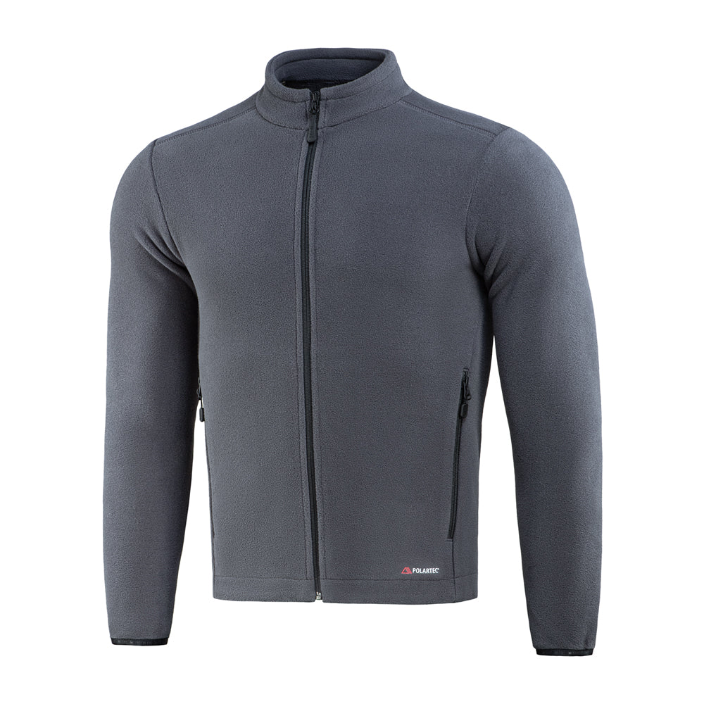 M-TAC Nord Polartec fleece jacket in dark color, showcasing soft fabric and zippered front for outdoor activities.