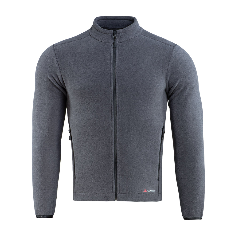 M-TAC Nord Polartec fleece jacket in dark color, showcasing soft fabric and zippered front for outdoor wear.