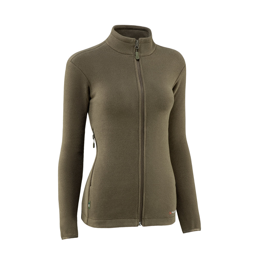 M-Tac women's fleece jacket in Nord Polartec fabric, showcasing a stylish and functional design for outdoor activities.