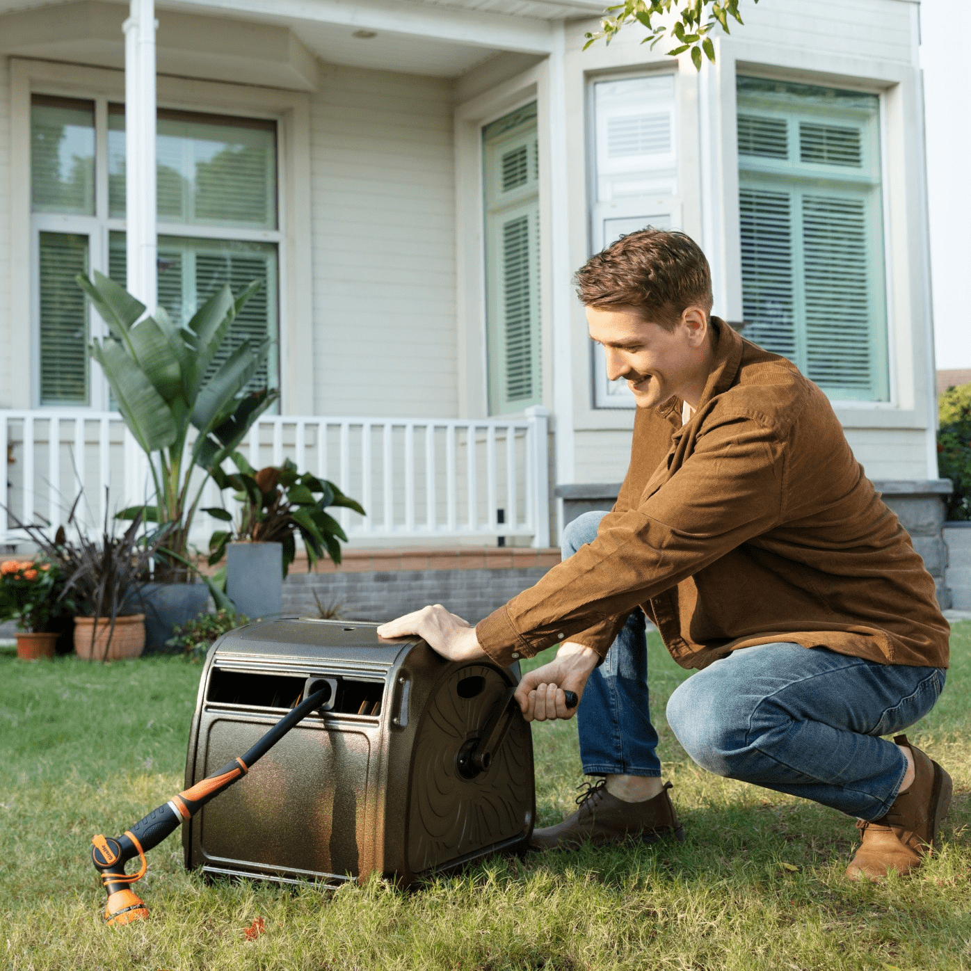 Garden Hose Reel Box-Heavy Duty - OVERLANDERS Outfitter