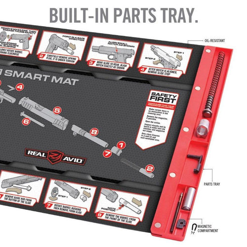HCC Tactical 1911 Smart Mat for gun cleaning and maintenance, featuring organized sections and durable surface.