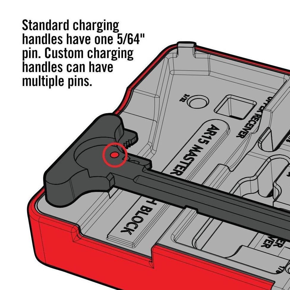 HCC Tactical AR15 Master Bench Block for firearm cleaning and maintenance, showing a durable metal block with slots and holes.
