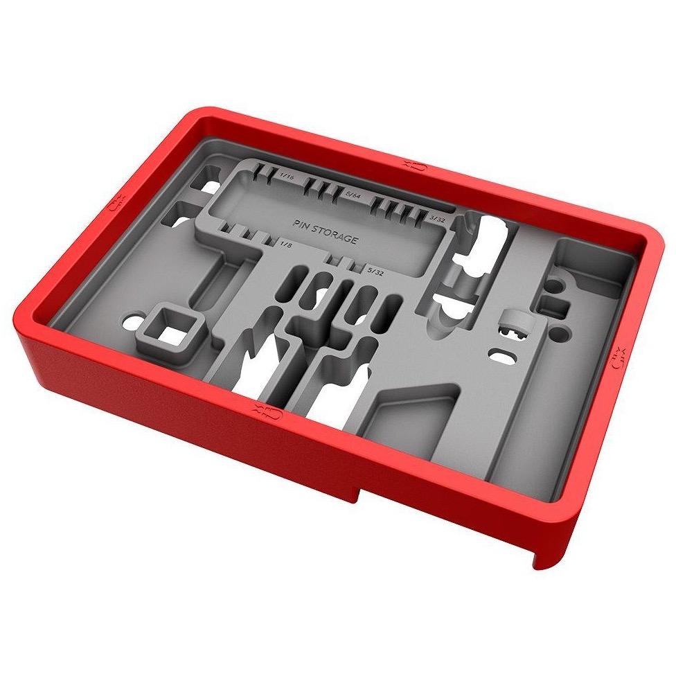 HCC Tactical AR15 Master Bench Block for cleaning and maintenance, sturdy black metal tool with multiple slots and holes.