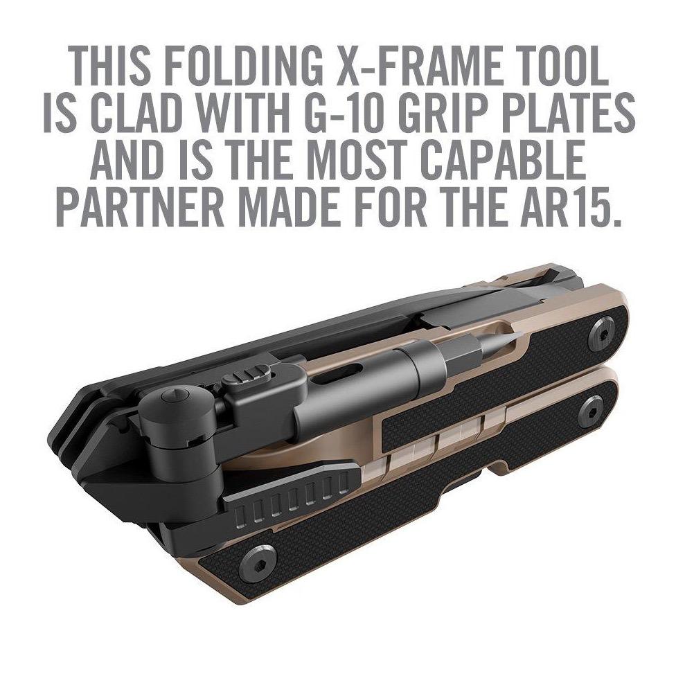 HCC Tactical AR15 Tool™ for cleaning and maintenance, showcasing ergonomic design and essential features.