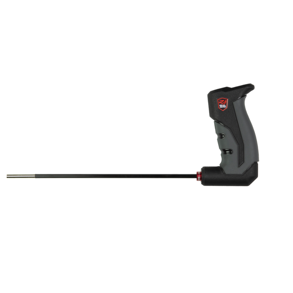 HCC Tactical Bore-Max Smart Rod Handgun cleaning tool, 9-inch carbon fiber rod for firearm maintenance, with cleaning brushes and attachments