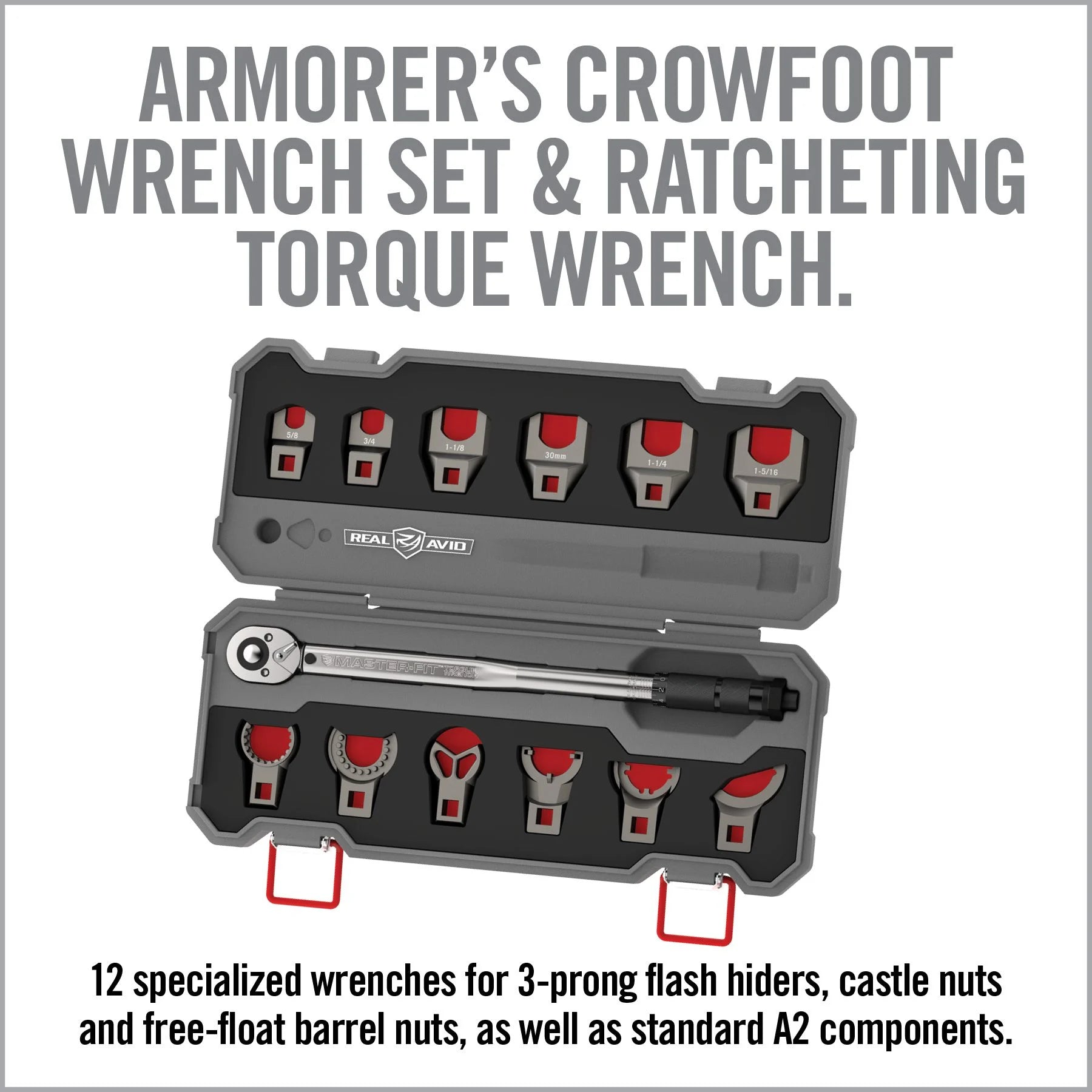 Master-Fit 13-Piece AR15 Crowfoot Wrench Set - We The Collective