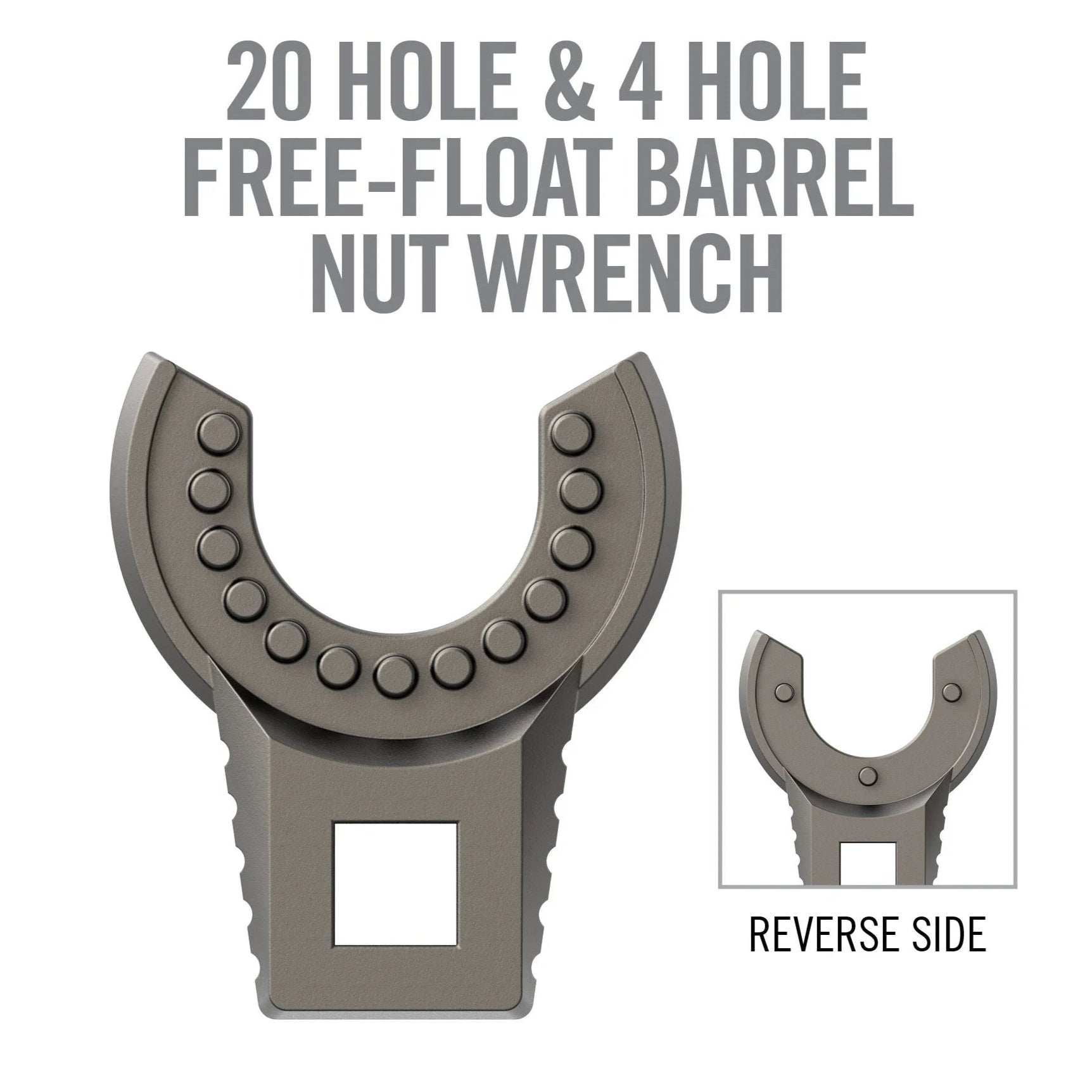 HCC Tactical Master Fit wrench heads for cleaning and maintenance, showcasing various sizes and durable design.