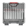 HCC Tactical Accu-Punch 11-Piece Standard Pin Punch Set displayed on a workbench, showcasing various punch sizes.