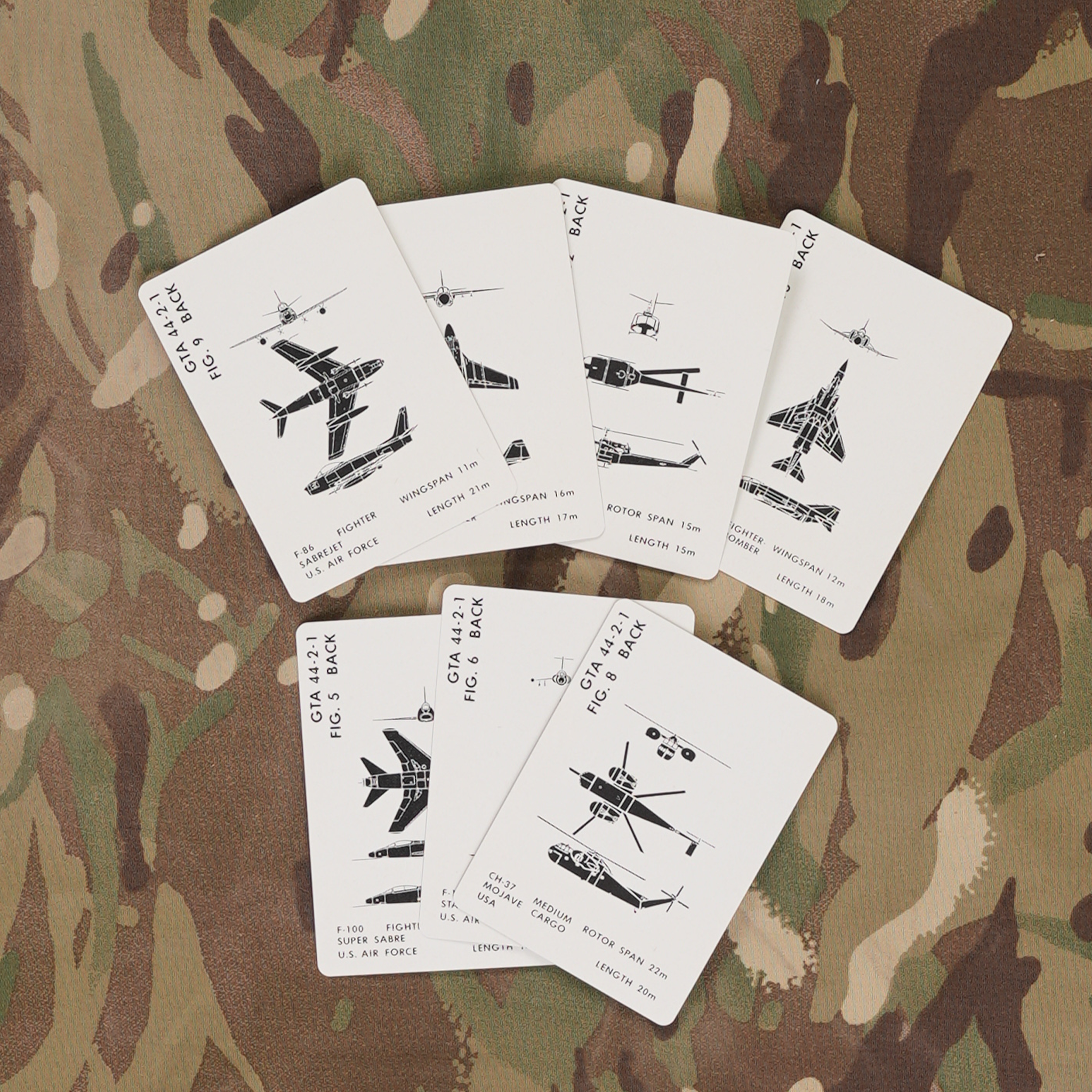 Vintage Aircraft Recognition Card Deck - We The Collective